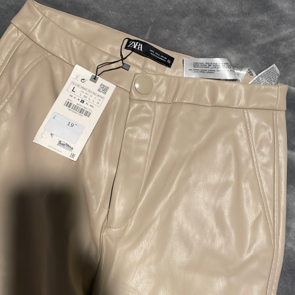 Zara faux leather pants